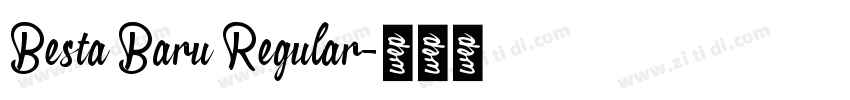 Besta Baru Regular字体转换